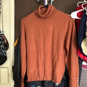 Chadwicks Women's Rust Turtleneck Sweater